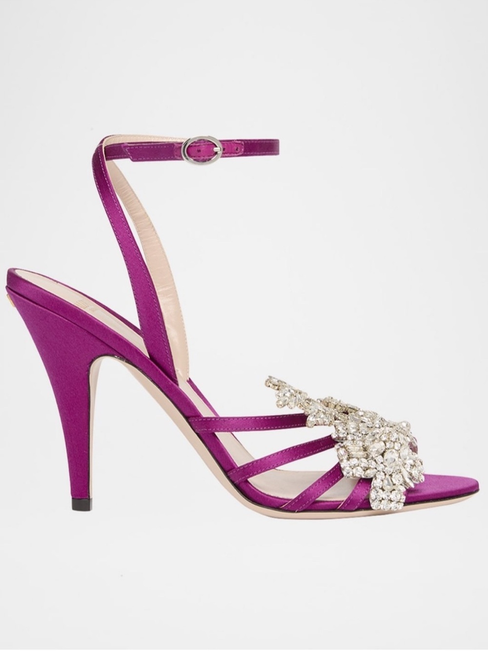 Valentino Garavani Ladycrush Strass Flower Ankle-Strap Sandals